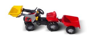 ZETOR z ładowaczem czołowym i przyczepką 